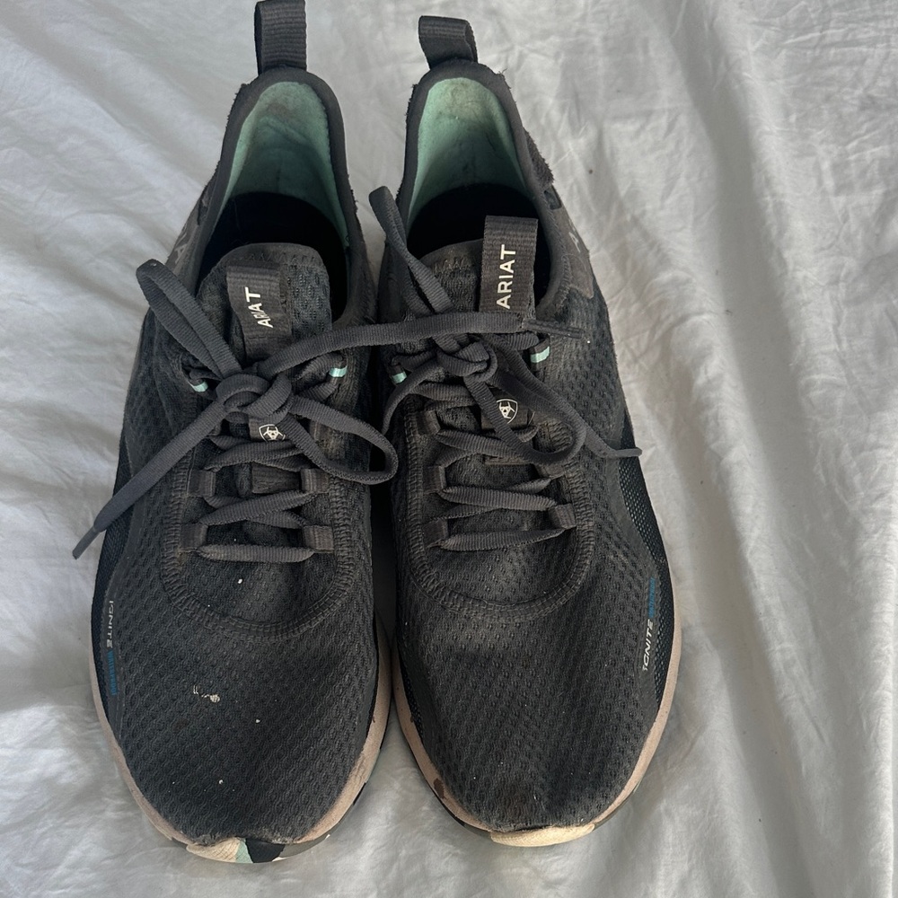 Ariat Black and Cream Athletic Running Shoes - Picture 2 of 6